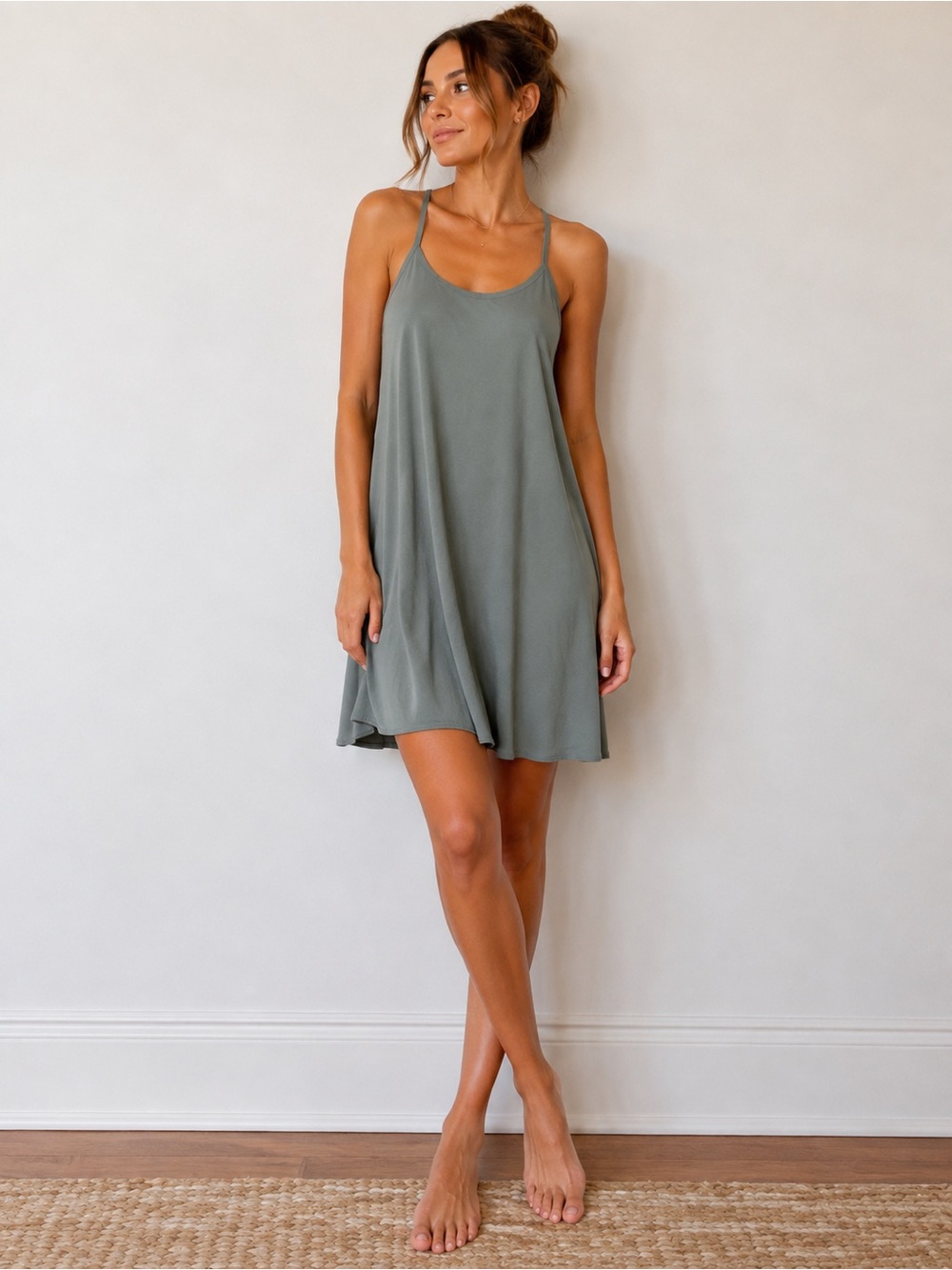 Outdoor Voices Sage Green Exercise Dress Racerback Size XL